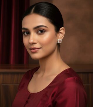 Royal Ruby Crystal Studs