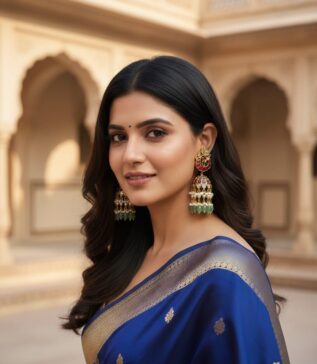 Royal Emerald Pearl Jhumka Earrings