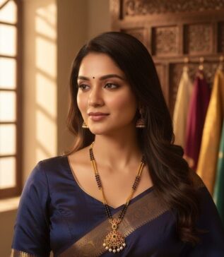 Elegant Short Nallapusalu Pendant Chain