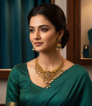 Antique Lakshmi Temple Necklace Set