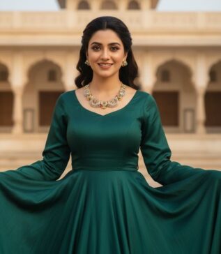 Navaratnalu Peacock Stone Necklace