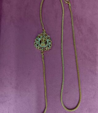 Temple Style Side Locket Chain