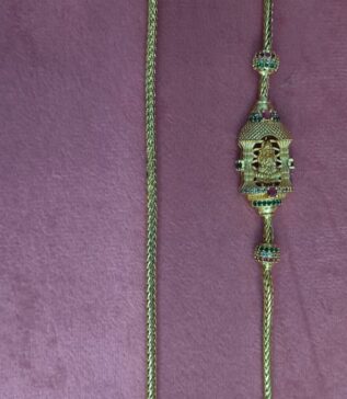 Lakshmi Temple Side Locket Chain