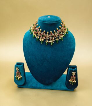 Ruby Kundan AD necklace
