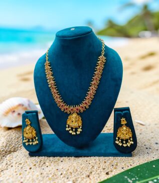 Mahalaxmi Ruby Kundan Necklace