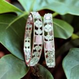 Alloy Diamond Silver Bangle set