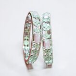 Alloy Diamond Silver Bangles