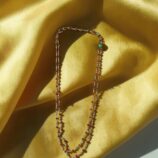 Black Beads Double Layer Mangalsutra Chain-red