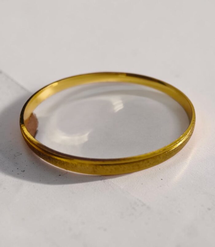 Classic Matte Gold-Tone Men's Kada Bracelet