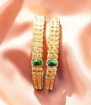 Glow American Diamond Chuda Bangle Set