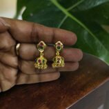 Gold-Tone Jhumka Stud Earrings