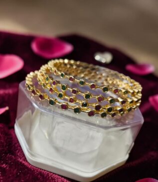 Impon stone bangles