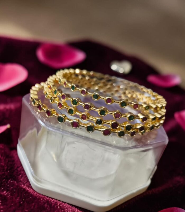 Impon stone bangles