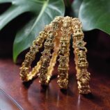 Kundan Gold Plated temple laxmi Devi bangles