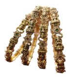 Kundan Gold Plated temple laxmi Devi bangles online