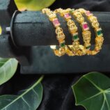 Mahalakshmi Kundan Temple Bangles