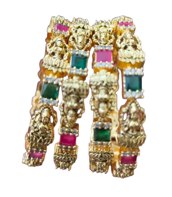 Mahalakshmi Kundan Temple Bangles online