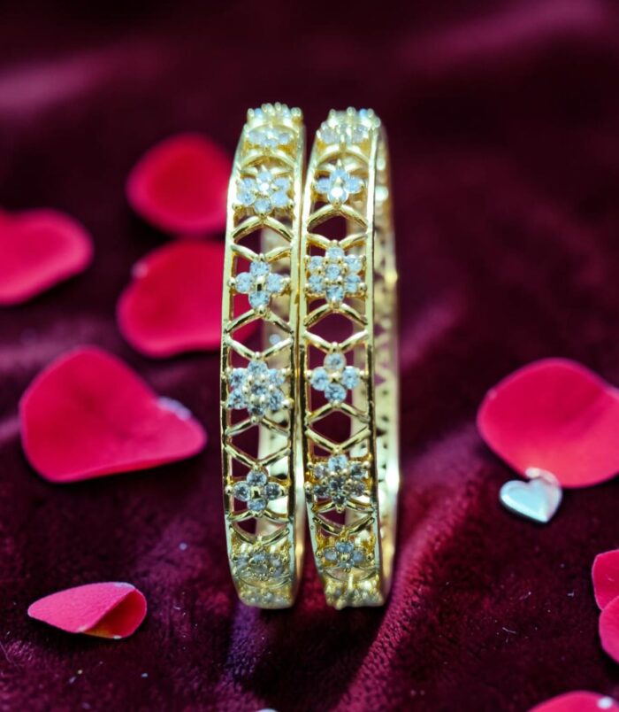 Micro Gold Plated American Diamond bangles