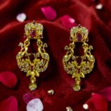 Peacock Design Gold-Tone Drop Earrings online