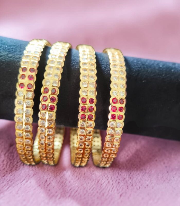 Premium Impon Panchaloha stone bangles