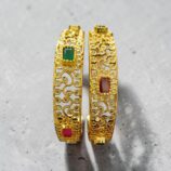 Royal Floral Vine Motif Openable Bangles