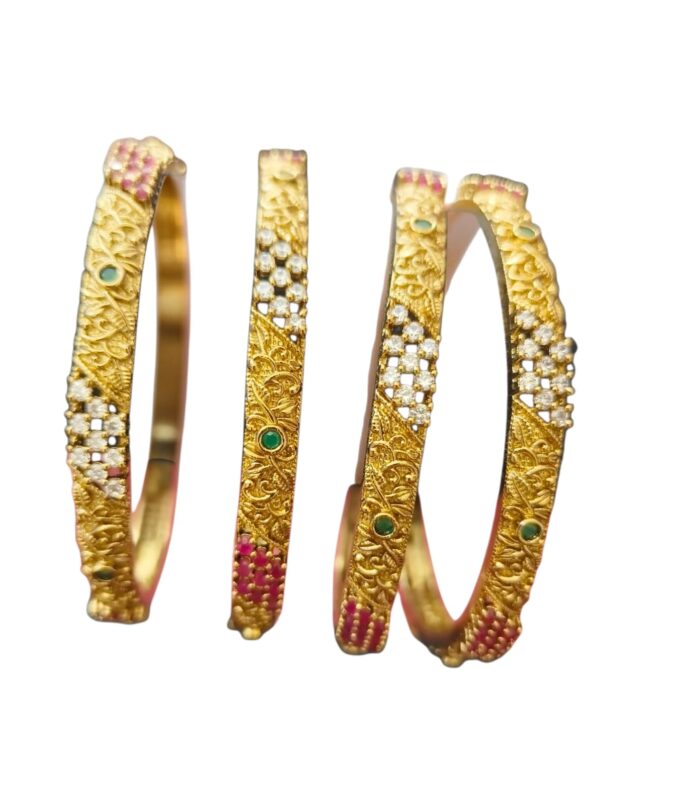 Traditional Antique Gold Kada Bangles online