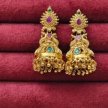 peacocks jhumkas earrings