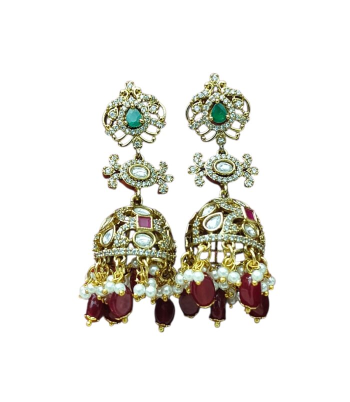 buy Polki Jhumka earrings