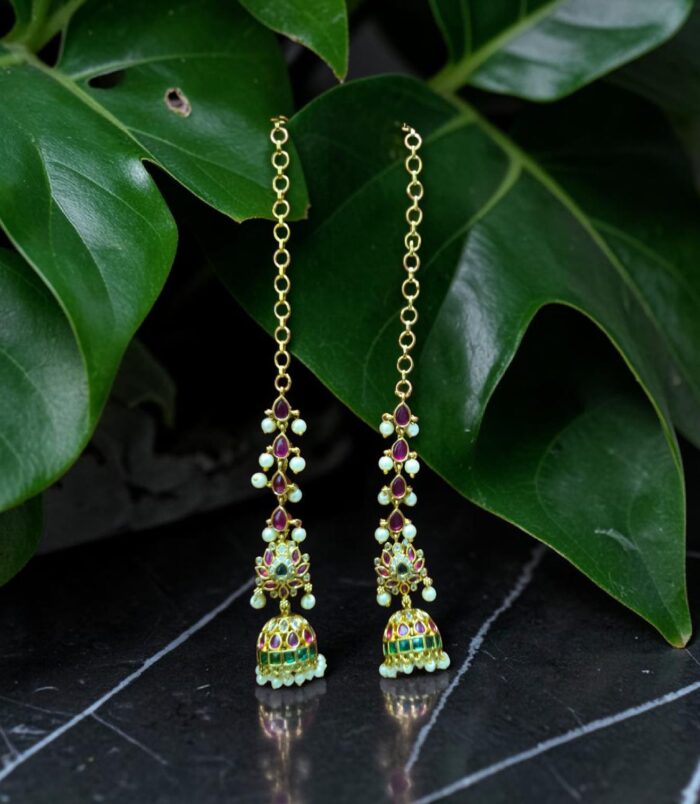 Kundan Mati with jhumka