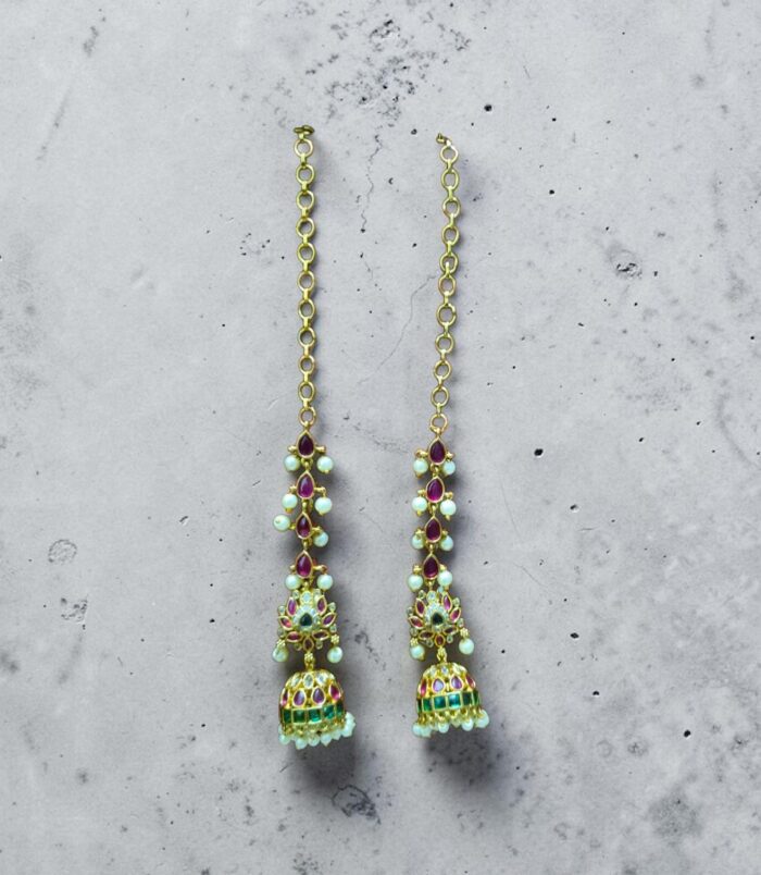 Kundan Mati with jhumka online