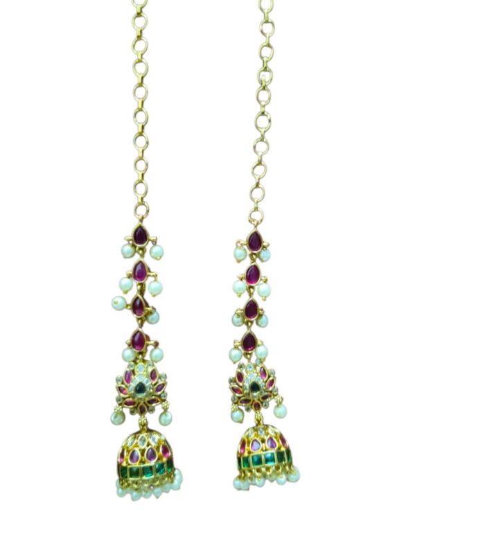 buy Kundan Mati with jhumka