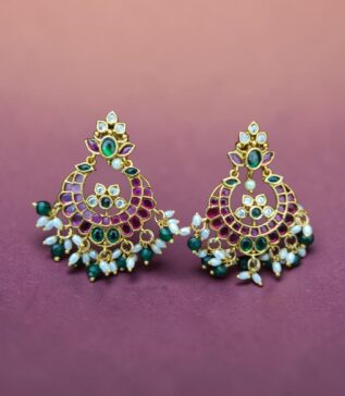 Chandbali Jadau Kundan Earrings