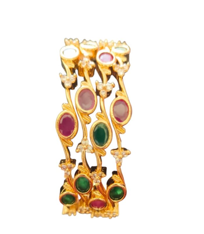 buy Ruby Vine Pattern Bangles