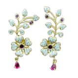 impon flower earrings